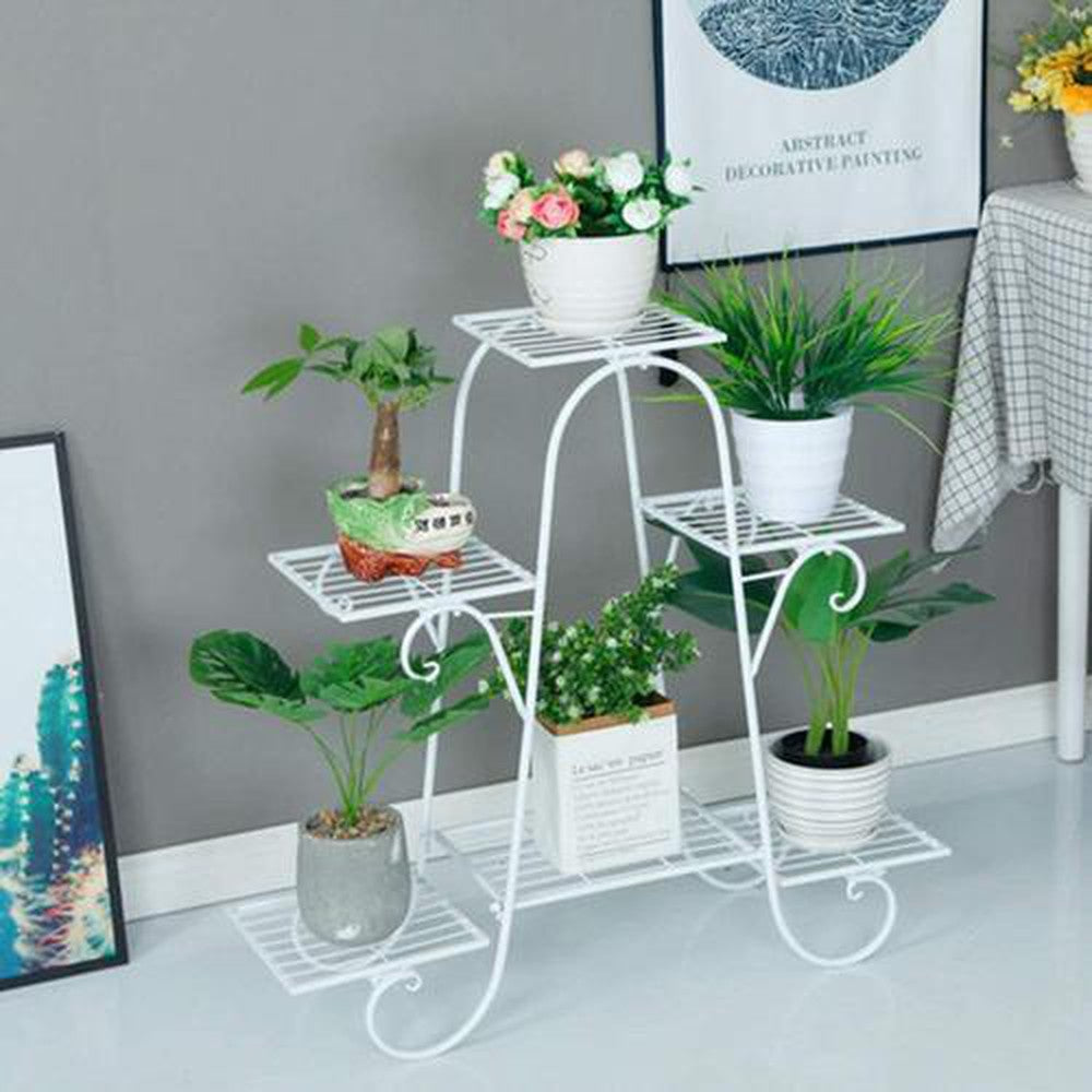 6-tier Plant Holder, Ideal for Home, Garden, Patio. Size- 32 x 10 x 29 Inches - Decorlay