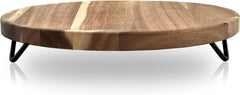 Wood & Metal Cake Pedestal Tray Stand