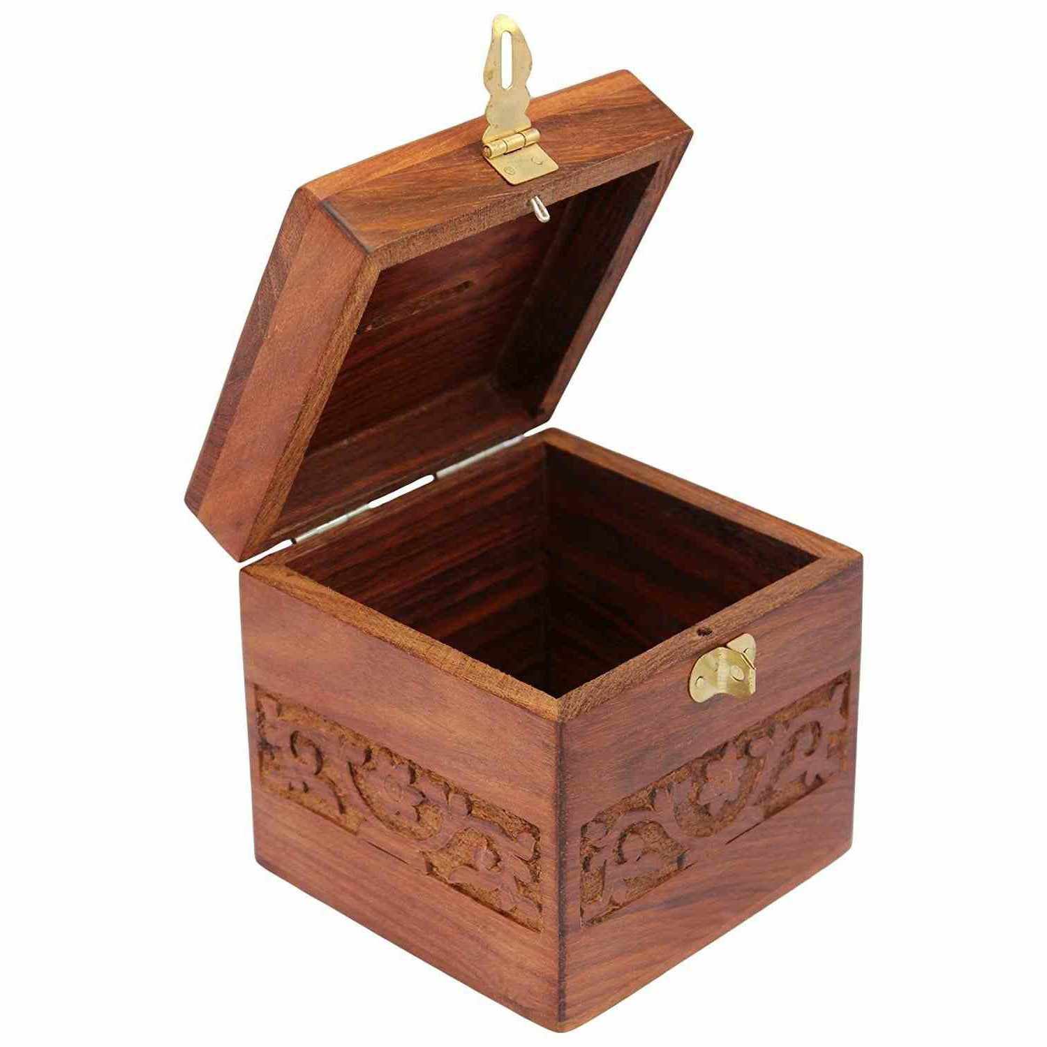 Handmade Wooden Boxes Money Bank, Gullak for Kids 21 x 10 x 10 Cm