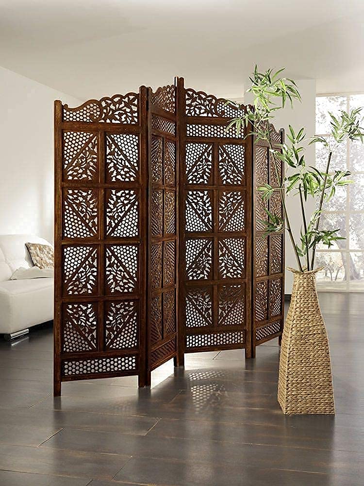 Wooden Room Partition Divider Screen Room Divider Traditional Handcrafted