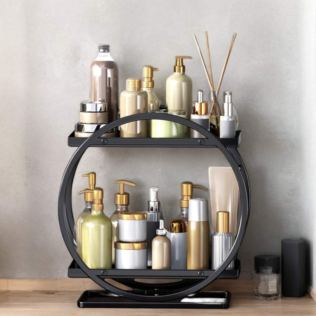 2 Tier Countertop Vanity Makeup Organizing Rack