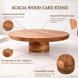 Acacia Wooden Cake Stand