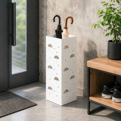 Metal Umbrella Stand Holder for Entryway Canes and Golf Sticks Organizer