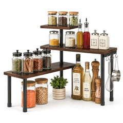 3 Tier Corner Shelf Organizer Rack Kitchen Staircase Rack