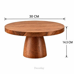 Wooden Mushroom Cake Stand | Dessert Display Pedestal