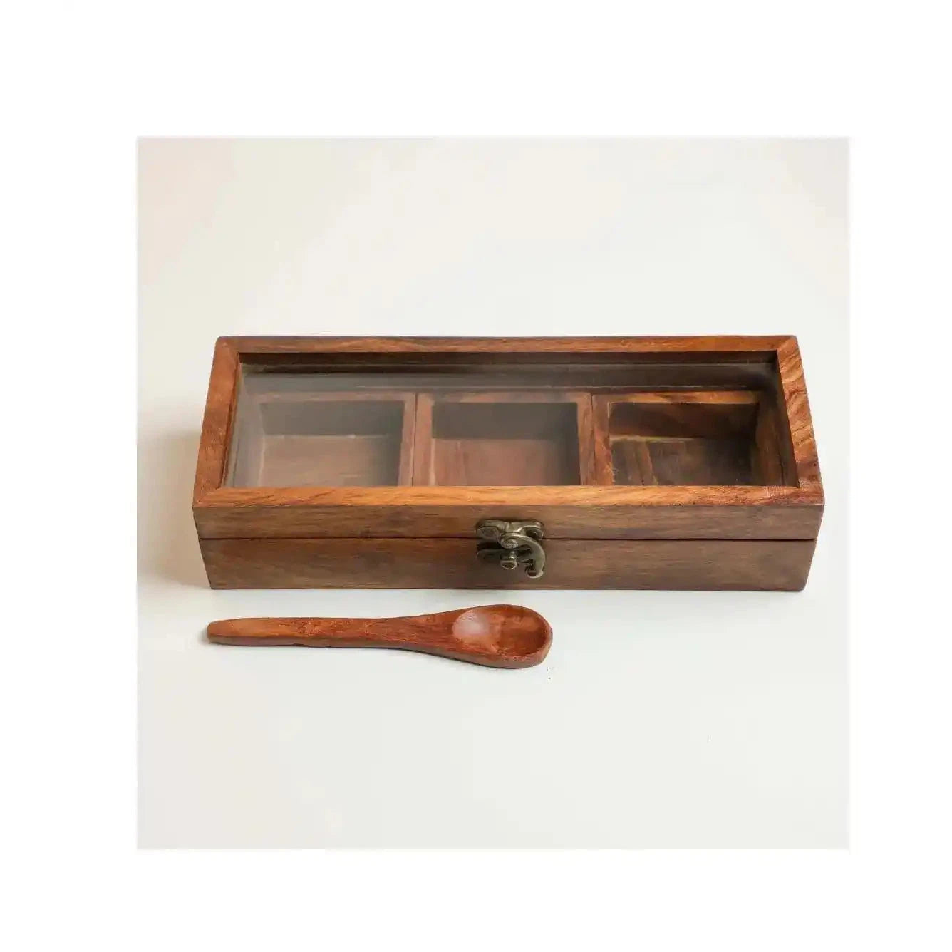 Wooden Masala Box Spice Container