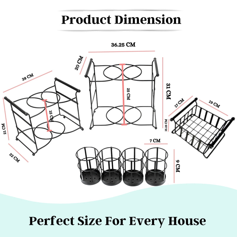 3 Tier Multipurpose Tabletop Stackable Buffet Caddy Organizer Hosting Parties