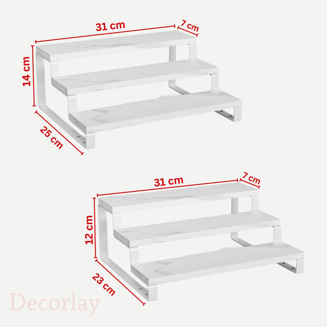 3-Tier Stairs Spice and Bottles Organizer