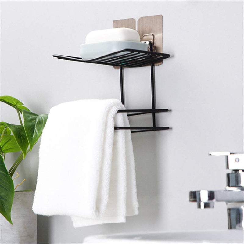 Self Adhesive Bathroom Shelf Tissue Roll Holder with Mobile Phone Storage