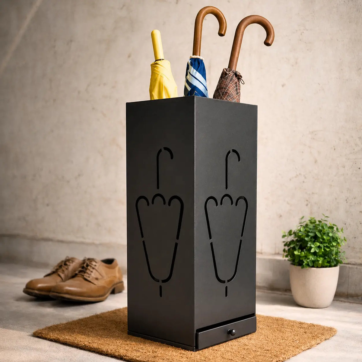 Metal Recto Umbrella Holder
