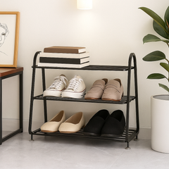 Heavy-Duty 3-Tier Shoe Rack