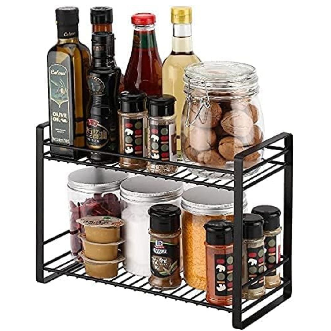 Double Decker Metal Kitchen Storage Rack