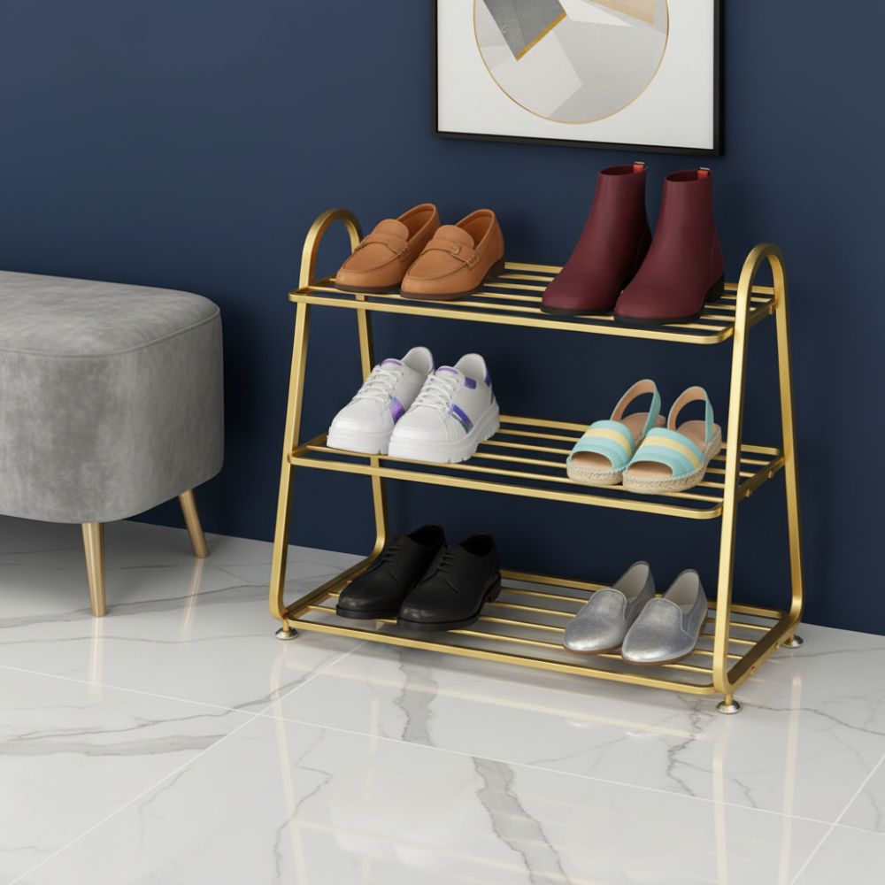 3-Tier Shoe Rack Organizer, Space Saving Self