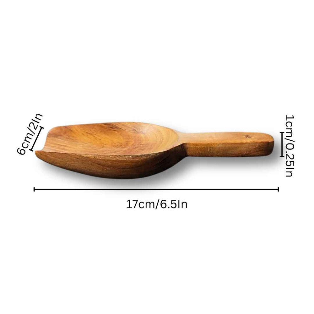 Neem Wood Grocery Scoop Set of 2