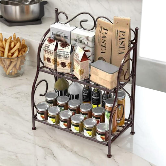Kitchen Spice Rack (Black) 1024