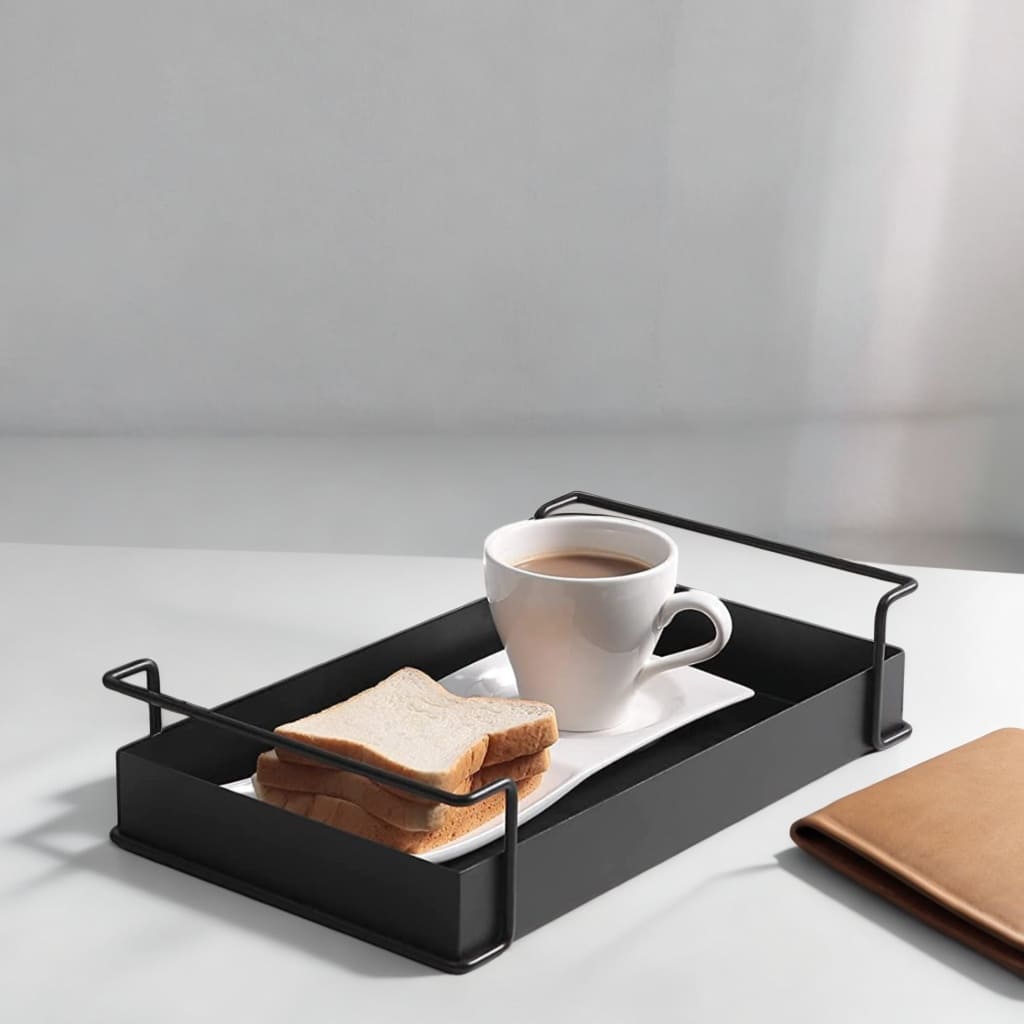 Metal Serving Tray Medium - Black