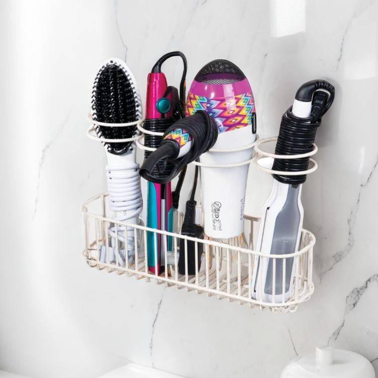 Wall Mounted Hair Dryer Organizer