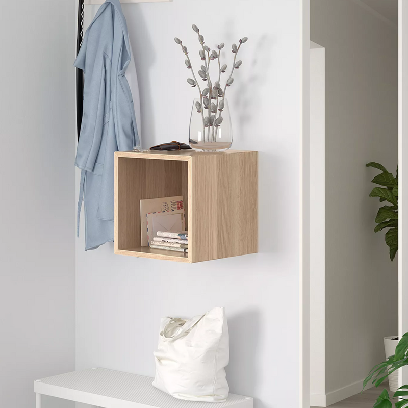 Wooden Wall Mounted Square Kitchen Bedroom Shelve Organizer