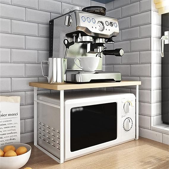 Microwave Oven Shelf Counter top Cabinet Storage Organizer