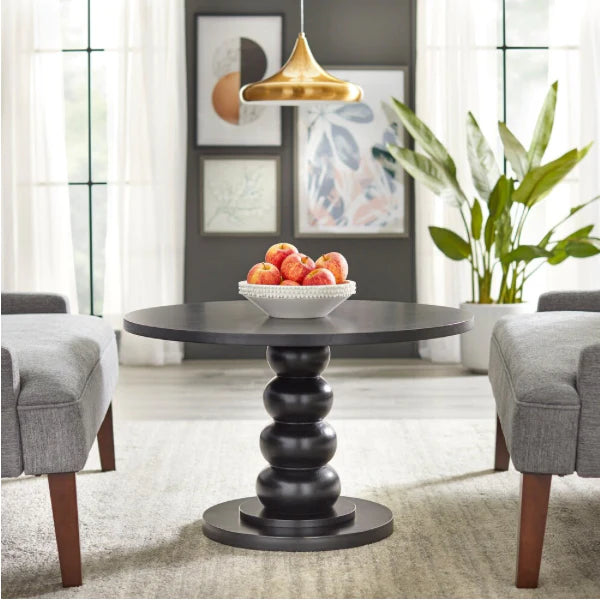Wooden Rounded Shape Coffee Table Home Decor Furniture