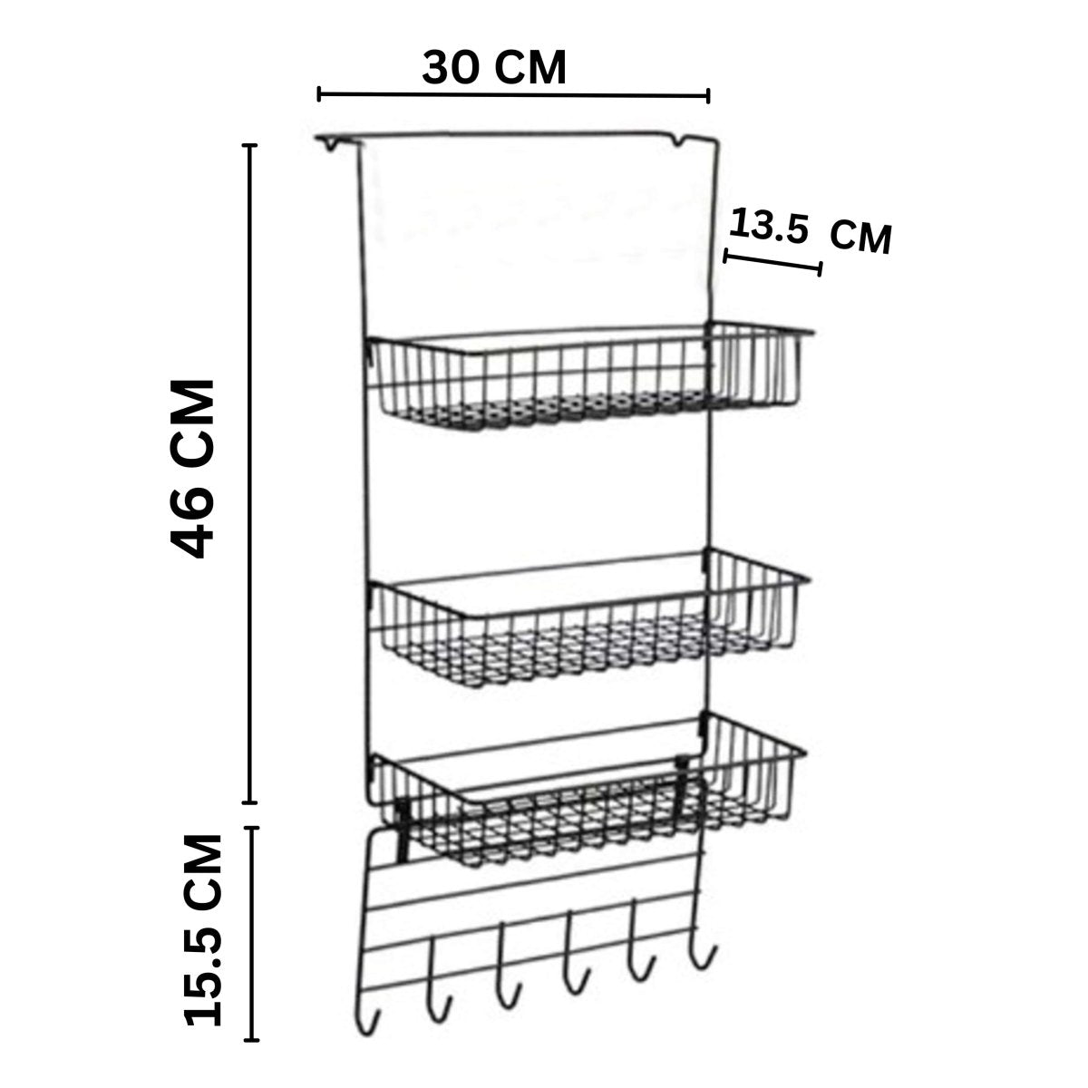 Detachable Refrigerator Broadside Shelf Fridge Hanging Spice Jars Rack Holder - Decorlay