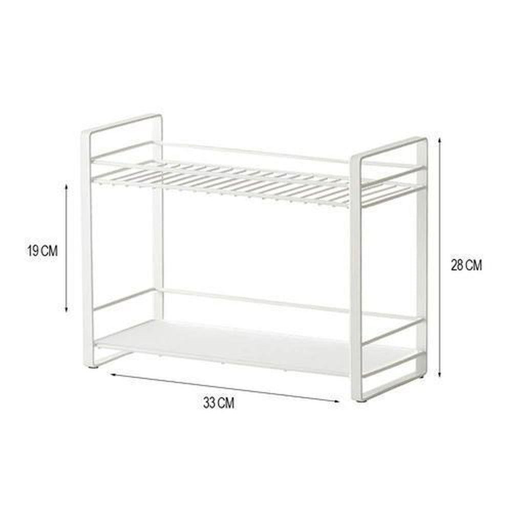 Double Decker Metal Kitchen Storage Rack - Decorlay