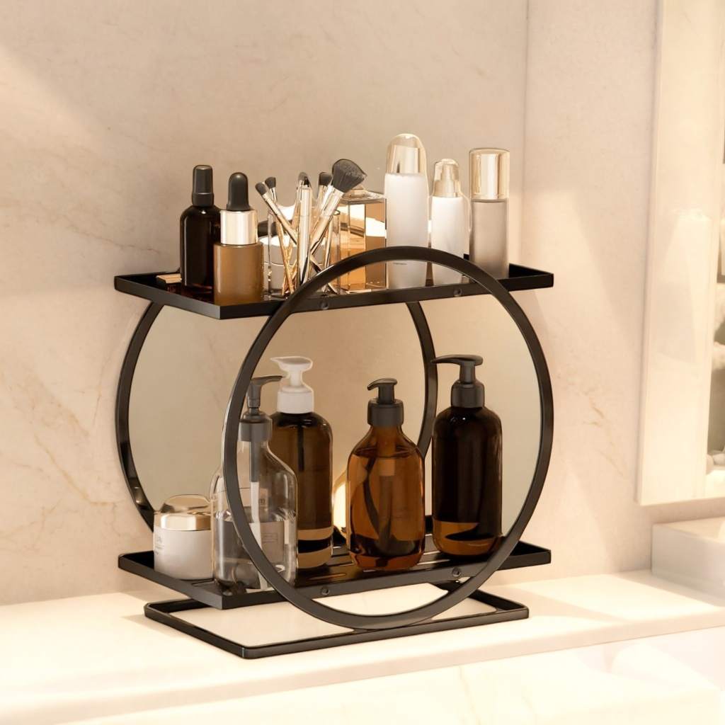 2 Tier Countertop Vanity Makeup Organizing Rack