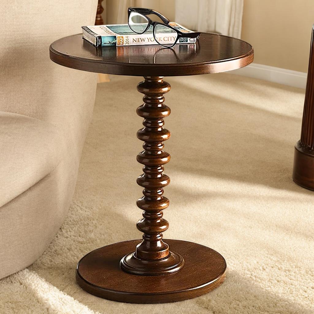 Wooden Round Side Coffee Table