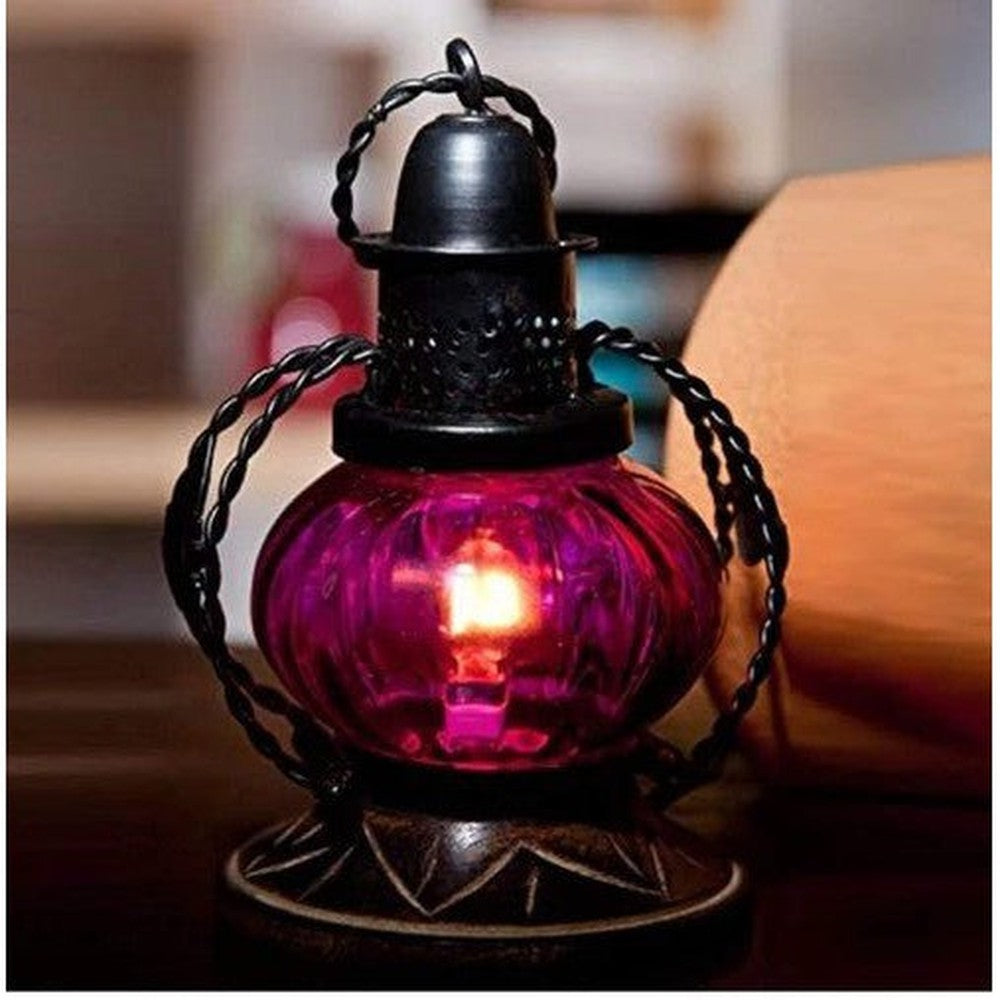 Hand Carved Decorative Table/Hanging Lantern/LAMP 14x6x6cm, - Decorlay