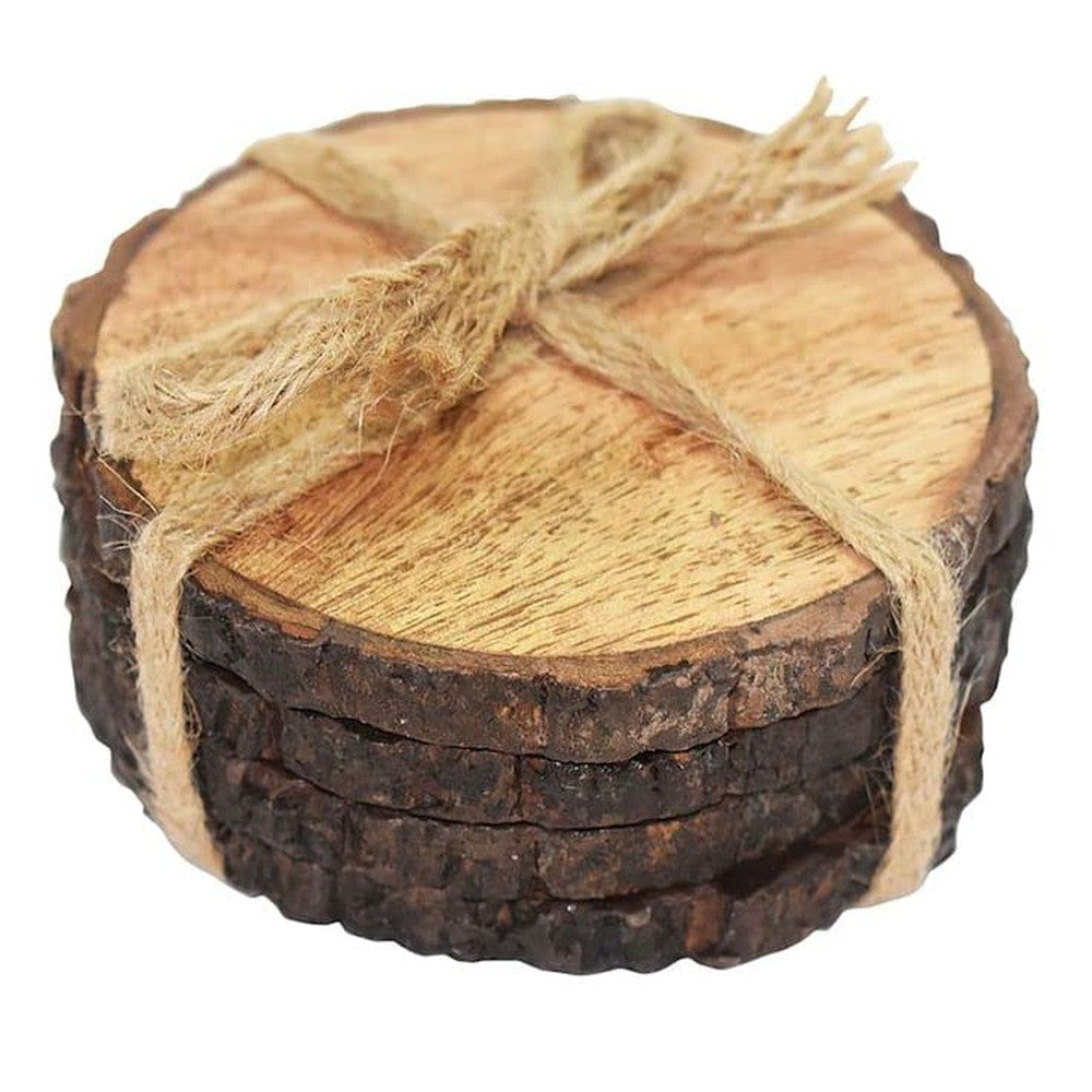 Handcrafted Wooden Tea Coaster Set Decorative Coaster (Set of 4) - Decorlay