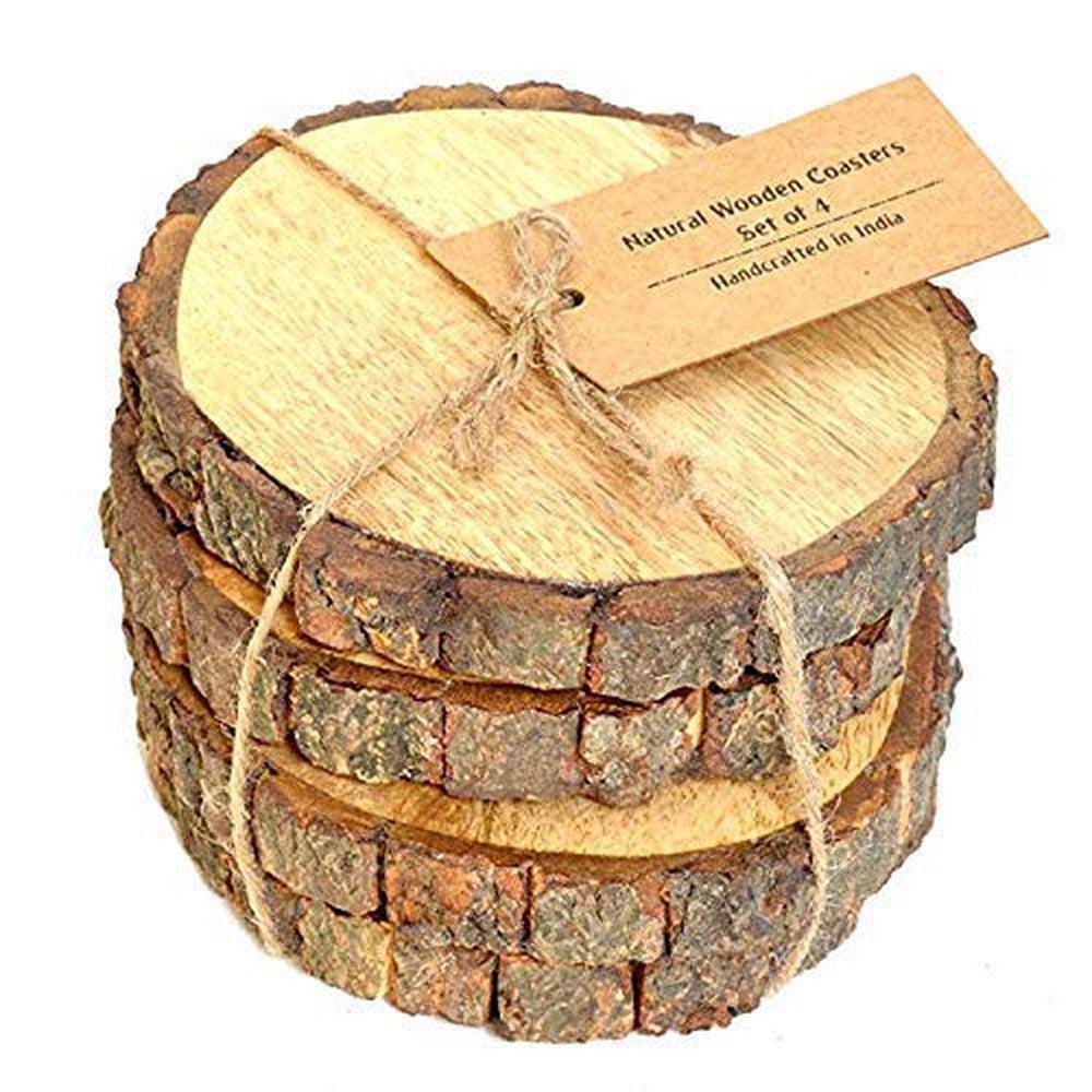 Handcrafted Wooden Tea Coaster Set Decorative Coaster (Set of 4) - Decorlay