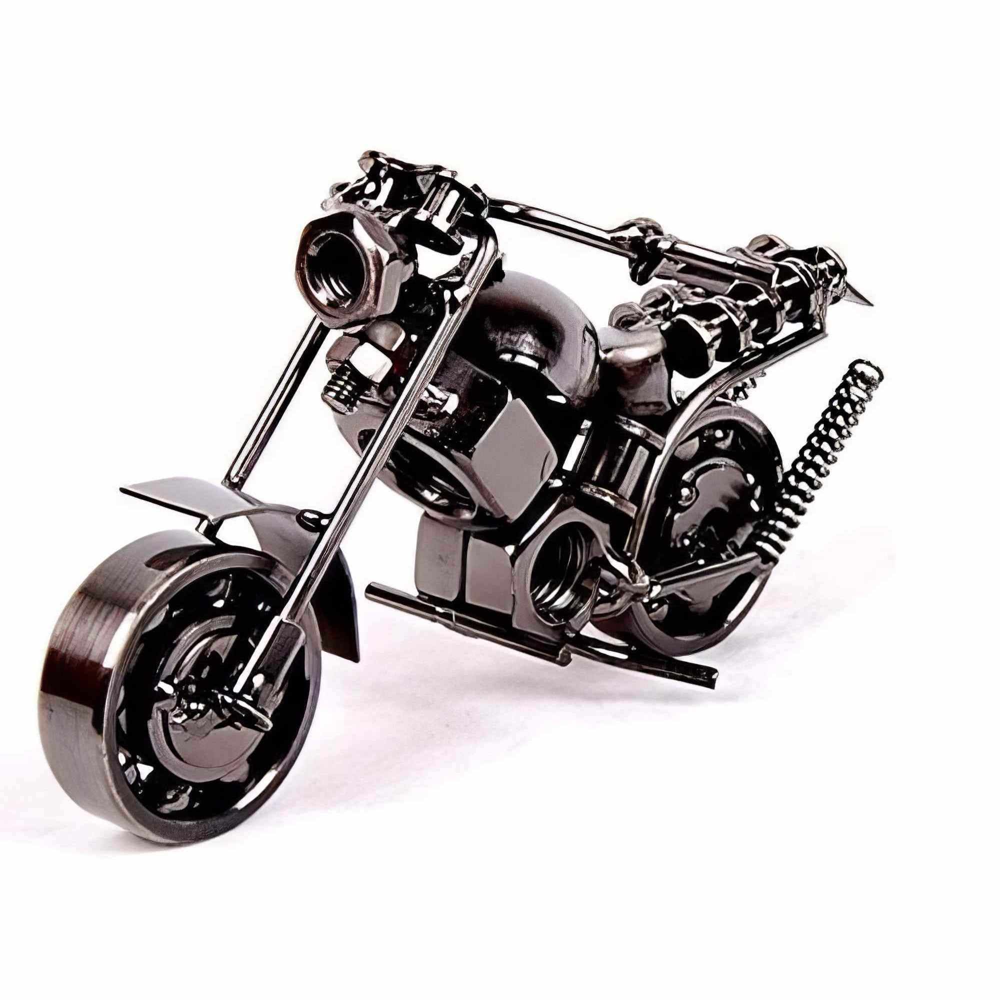 Iron Decorative Mini Bike, 5x3 inch, Silver