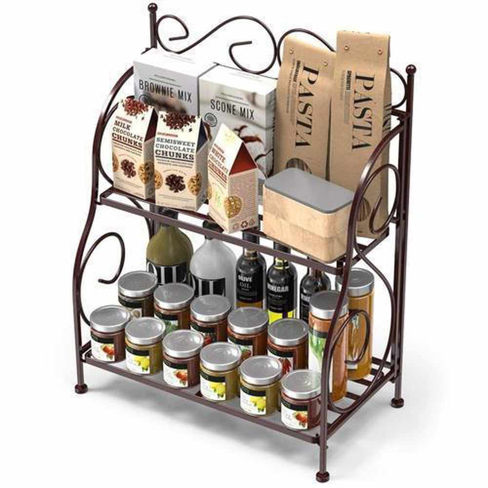 Kitchen Spice Rack, Foldable Rack For Storage Organization - Decorlay