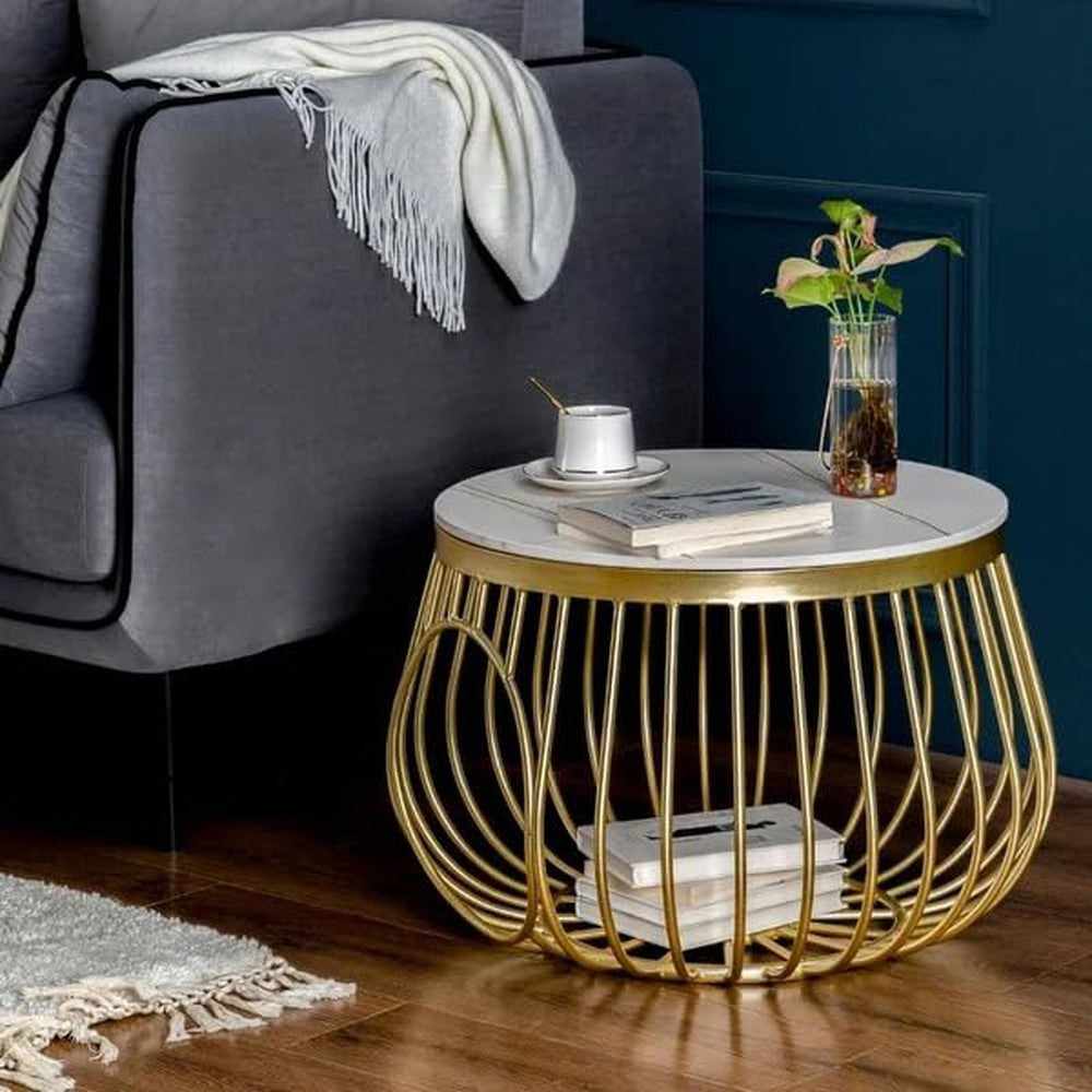 Metal Round Coffee Table, Creative Cat Nest Furniture Simply Organizer - Decorlay