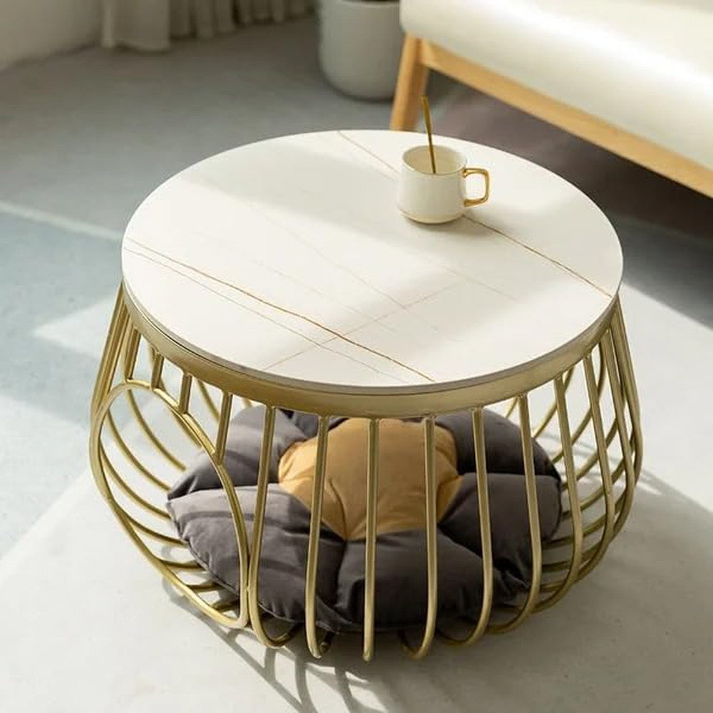 Metal Round Coffee Table, Creative Cat Nest Furniture Simply Organizer