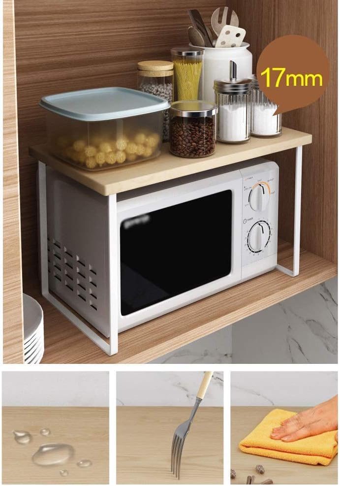 Microwave Oven Shelf Counter top Cabinet Storage Organizer - Decorlay