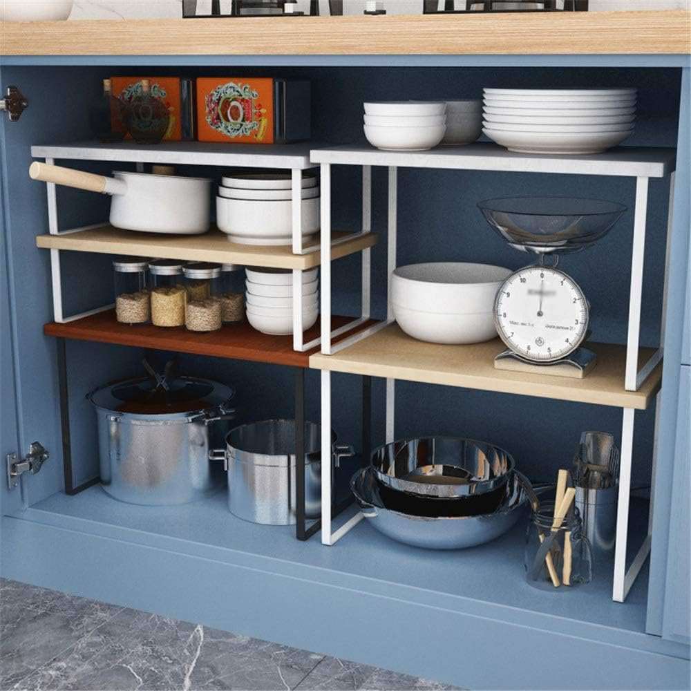 Microwave Oven Shelf Counter top Cabinet Storage Organizer - Decorlay