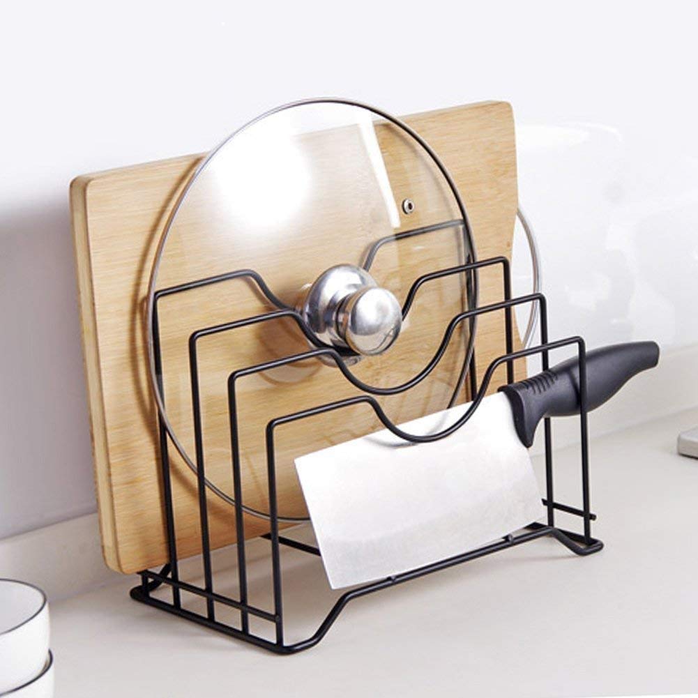 Multi-functional Plate Rack, Lid Holder Utensil Rack for Kitchen - Decorlay