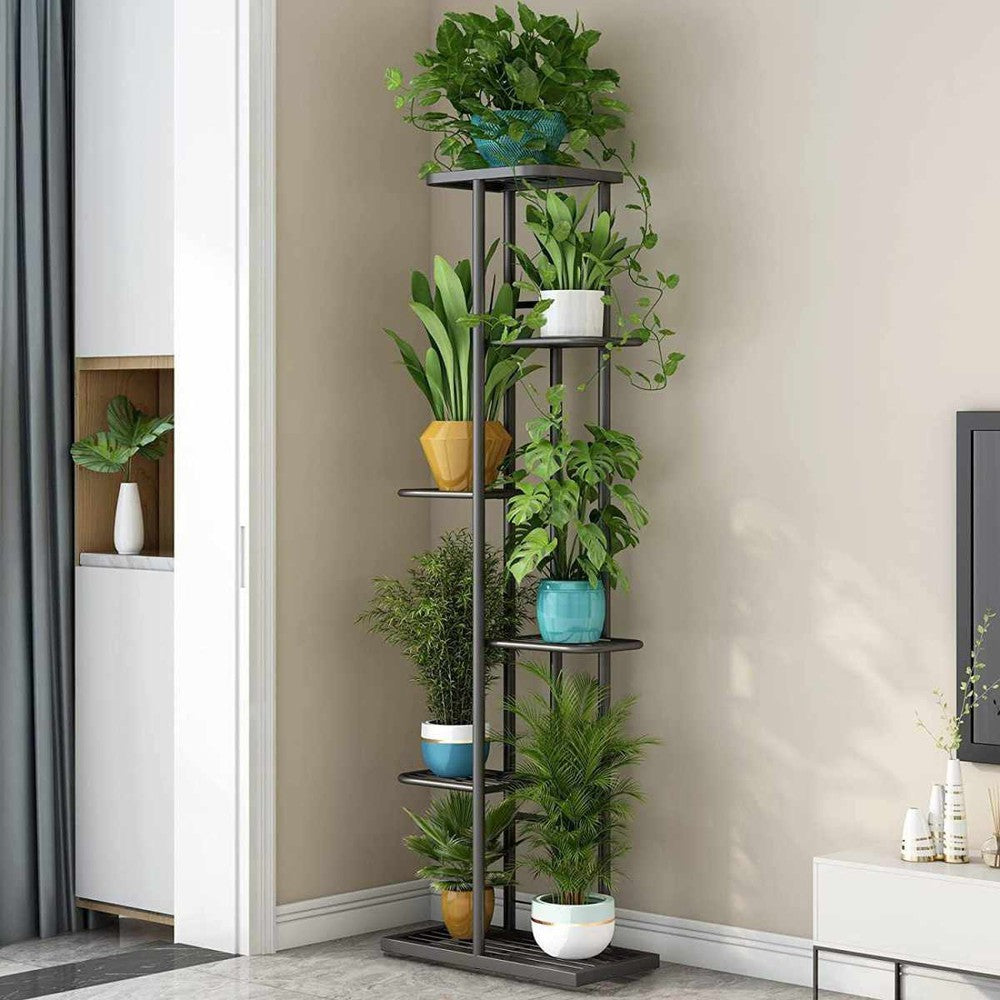 Multi-Tiered Flower Pot Stand Indoor 6 Layer Tier Flower Pot Shelf for Living Room - Decorlay