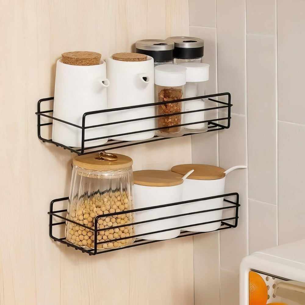 Multipurpose Kitchen / Bathroom Rack Wall Mounted Holder - Decorlay