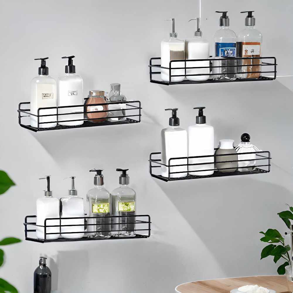 Multipurpose Kitchen / Bathroom Rack Wall Mounted Holder - Decorlay