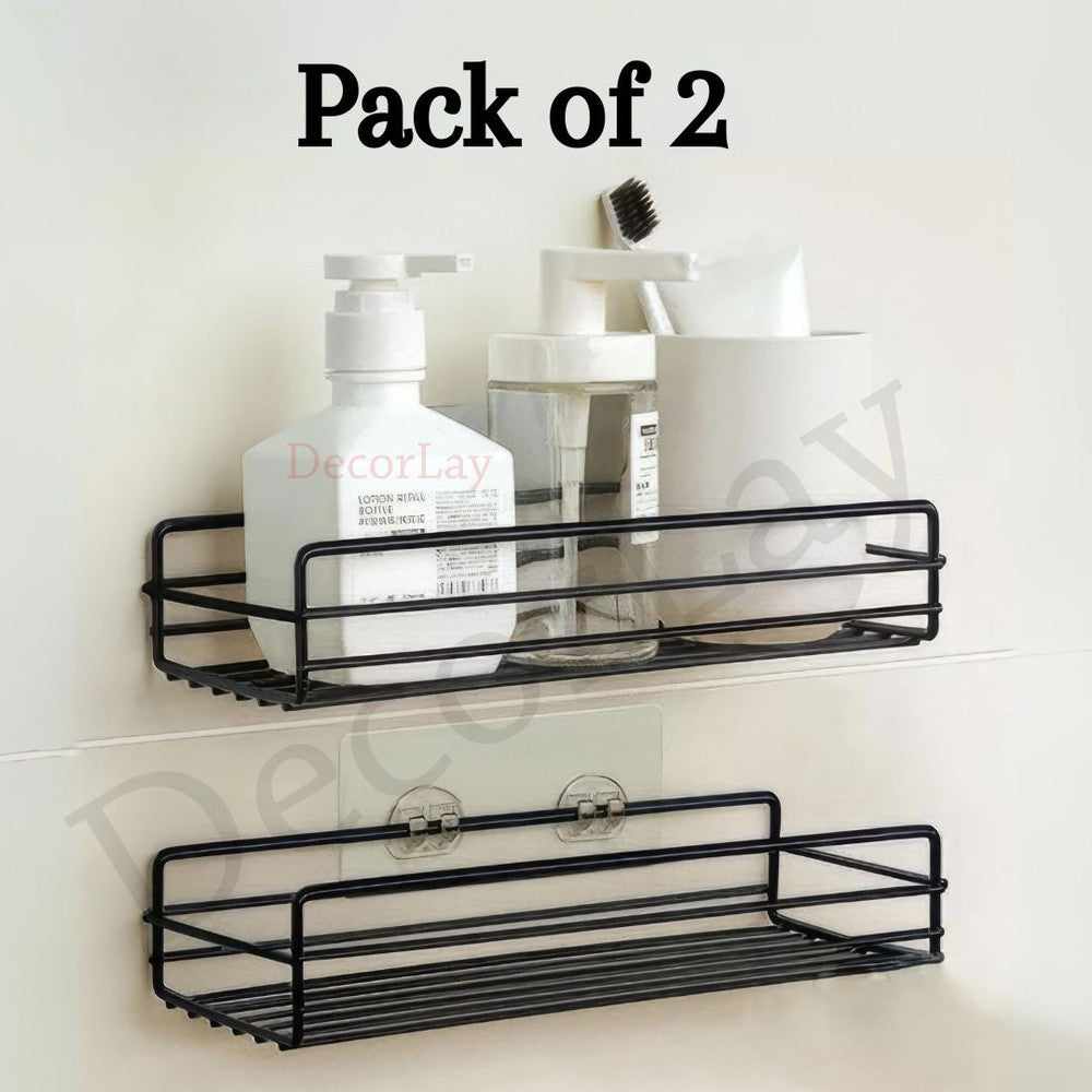 Multipurpose Kitchen / Bathroom Rack Wall Mounted Holder - Decorlay