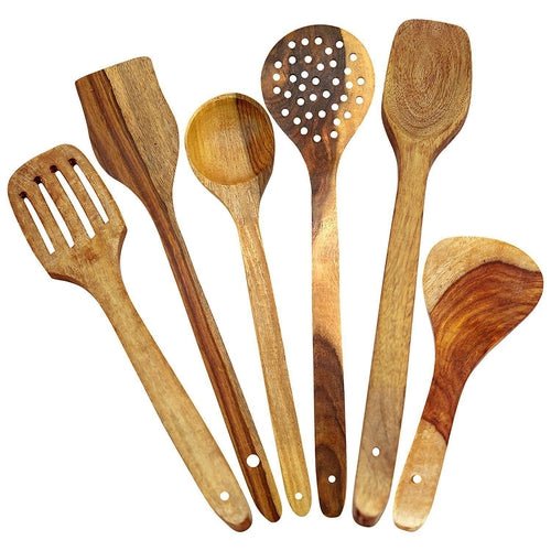 Multipurpose Wooden Cooking and Serving Non Stick Spoon - Decorlay