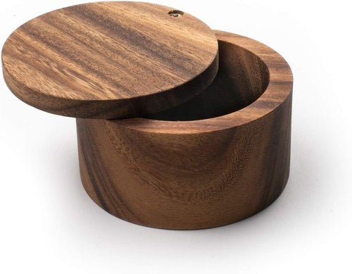 Natural Wooden Jar Box Kitchen or Dining Table Spice box 3.75 x 3.8 Inches - Decorlay