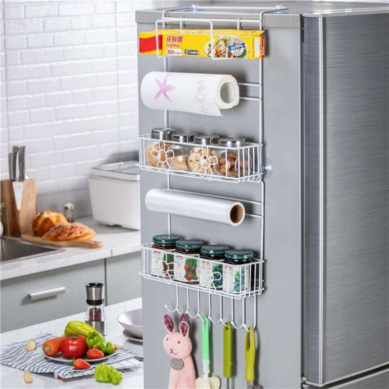 Refrigerator Side Fridge Foldable Rack Multi-Organizer - Decorlay