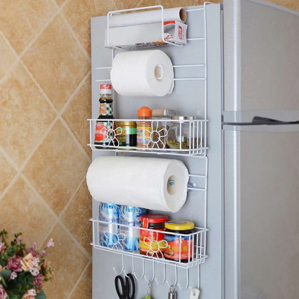 Refrigerator Side Fridge Foldable Rack Multi-Organizer - Decorlay