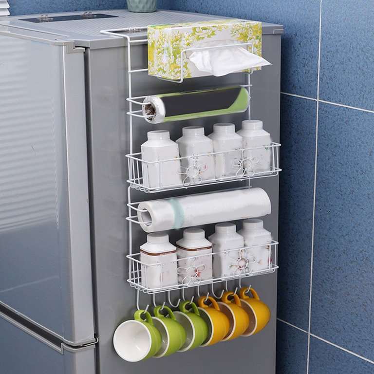 Refrigerator Side Fridge Foldable Rack Multi-Organizer - Decorlay