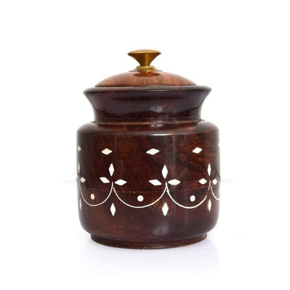 Rosewood Multipurpose Jar/Container 7 x 7 x 8.9 cm