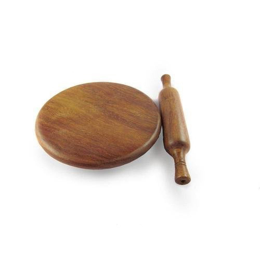 Roti Roller Chakla-Belan Rolling Pin Set 22.9 x 22.9 x 30.5 cm - Decorlay