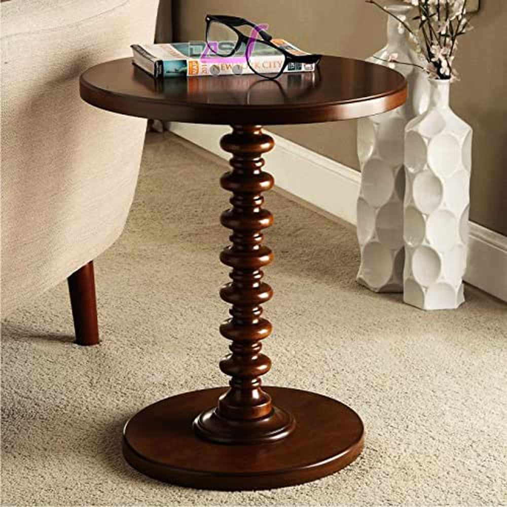 Wooden Round Side Coffee Table